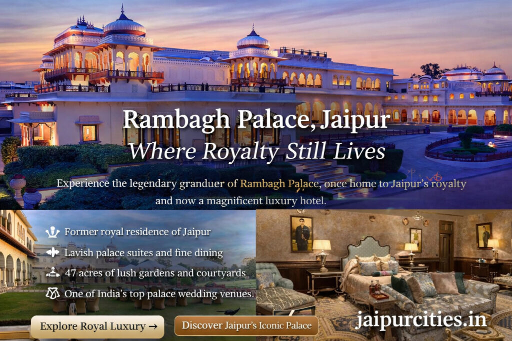 Rambagh Palace in Jaipur