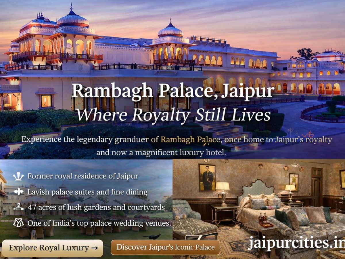 Rambagh Palace in Jaipur